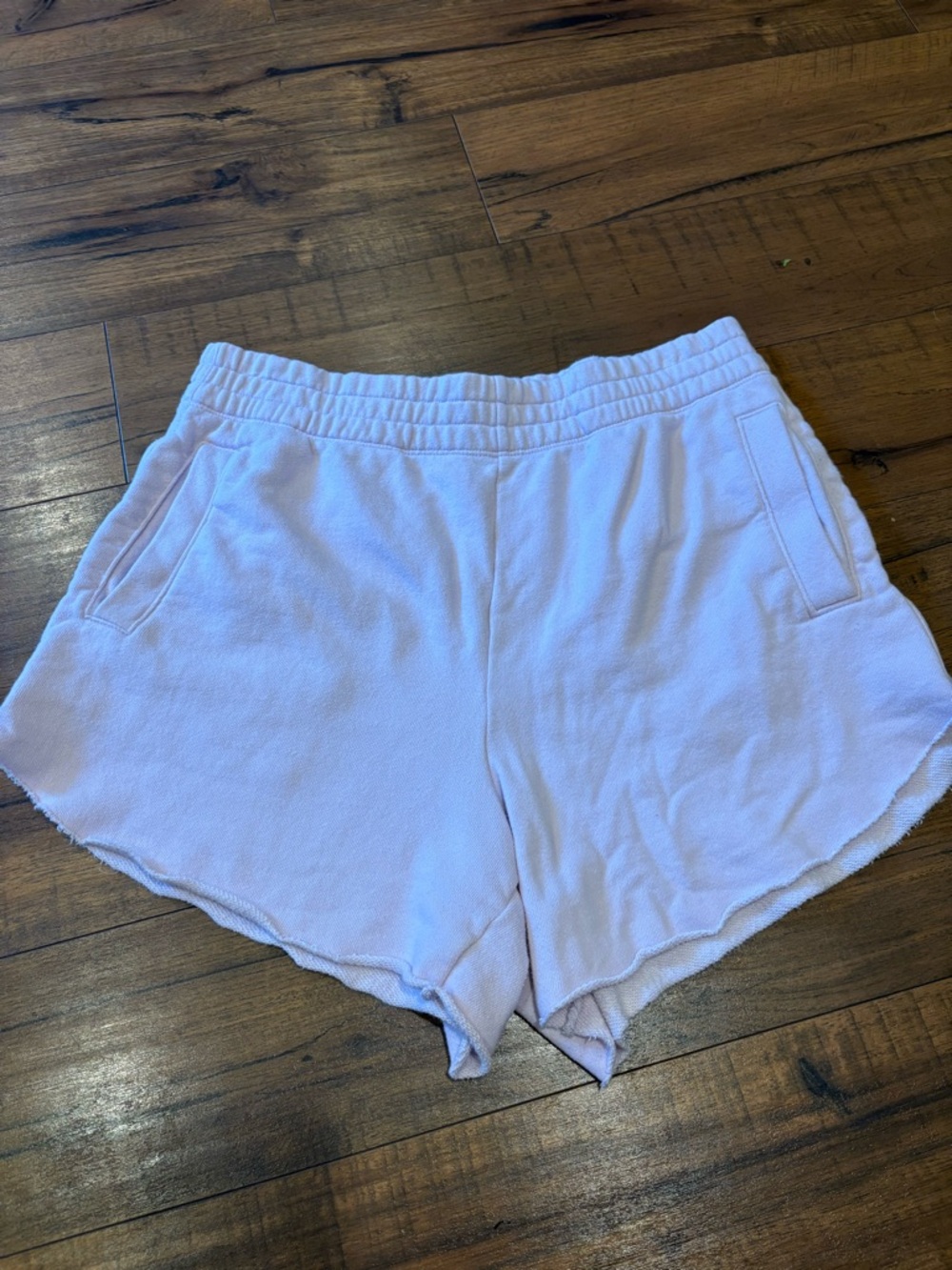 Aerie Sweat Shorts Relaxed Fit Lavender Women’s Medium High Waist